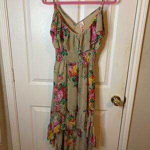 Floral Ruffle Maxi Dress